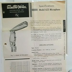 - 🤩🤩 ELECTRO VOICE  2 MICROPHONE 1960-1970